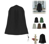 Housse de fontaine de 91,4 x 106,7 cm, imperméable et résistante au vent, pour l'hiver, pour bain d'oiseaux et base ronde à étages