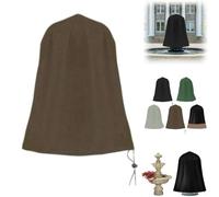 Housse de fontaine de 91,4 x 106,7 cm, imperméable et résistante au vent, pour l'hiver, pour bain d'oiseaux et base ronde à étages