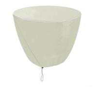Housse de fontaine de jardin 210D imperméable en tissu Oxford avec grille d'aération Beige 61 x 46 cm