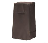 Housse de fontaine de jardin 600D imperméable pour la pluie, la neige, la poussière - Cordon de serrage robuste pour bols en cascade, fontaines en pierre empilées, 46,5 x 46,5 x 84 cm (gris 600D)