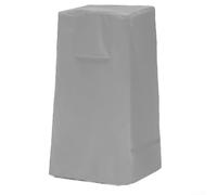 Housse de fontaine de jardin 600D imperméable pour la pluie, la neige, la poussière - Cordon de serrage robuste pour bols en cascade, fontaines en pierre empilées, 46,5 x 46,5 x 84 cm (gris 420D)