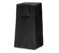 Housse de fontaine d'extérieur imperméable pour bol en cascade et fontaines en pierre empilée avec cordon de serrage (600D noir)