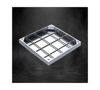 Housse de fosse septique carrée et base, 70 x 70 x 5 cm - Idéal pour la décoration de jardin, les pavés et les carreaux de terrasse - Design durable et robuste pour une utilisation en extérieur.