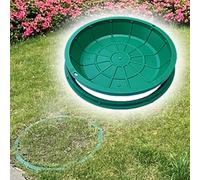 Housse de fosse septique creusée ronde - 40-100 cm - Couverture décorative invisible pour jardin et extérieur - Pot de fleurs (90 cm) - Design résistant aux intempéries