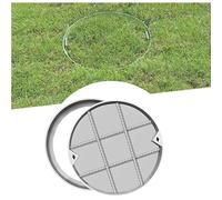 Housse de fosse septique ronde robuste, 91,4 cm, invisible pour allées et autoroutes, cadre de charge personnalisable pour une durabilité et une sécurité accrues