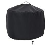 Housse de four à pizza, barbecue à gaz indéchirable, ronde robuste, avec cordons coupe-vent, protection imperméable 420D, noir, 1 pièce (420D : 61 x 69 cm)
