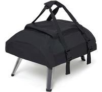Housse de four à pizza pour Ooni Koda 16, 600D, étanche, sac de transport en tissu Oxford, fourre-tout avec fermeture éclair supérieure zippée, accessoires de four à pizza - Noir (66 x 60 x 22 cm)