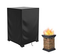 Housse de foyer carrée imperméable - 55 x 55 x 90 cm (L x l x H) - Résistante au vent, à la décoloration, à la poussière et au soleil