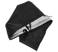 Housse de Foyer Extérieur 420d Noire, Protection Complète pour Brasero | Sangles Réglables, Cordon de Serrage et Poignées Intégrées, pour Foyer de Jardin et Table de Patio
