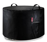 Housse de foyer pour poêle Solo Yukon de 68,6 cm sans fumée - Petit abri rond imperméable en tissu 600D, aérations, anti-UV et résistant aux déchirures, convient pour foyers à gaz de 58,4 à 71,1 cm