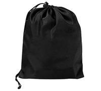 Housse de Foyer Ronde 420d Noire, Protection Extérieure Serrage | Couverture Complète Anti-poussière, Boucles au Bas, pour Patio et Rangement, Paquet de Stockage Inclus