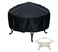 Housse de fumoir rond vertical robuste 210D - Protection imperméable et anti-UV pour barbecue au charbon (Usage extérieur)(W40.16xH17.72inch(102x45cm))