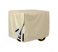 Housse de générateur d'extérieur imperméable et anti-poussière avec tissu polyester 420D, construction résistante aux déchirures et design sécurisé pour résister au vent (beige)