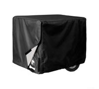Housse de générateur imperméable et robuste pour l'extérieur avec construction résistante aux déchirures et cordon élastique sécurisé et sangle inférieure pour la protection contre le vent (noir)