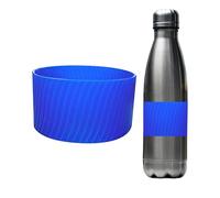 Housse de gobelet en silicone - Protection réutilisable pour boissons chaudes et froides, résistante à la chaleur, housse de bouteille en verre | Poignée anti-brûlure et antidérapante pour verres