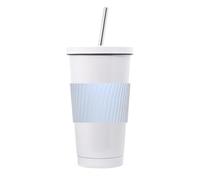Housse de gobelet en silicone - Protection réutilisable pour boissons chaudes et froides, résistante à la chaleur, housse de bouteille en verre | Poignée anti-brûlure et antidérapante pour verres