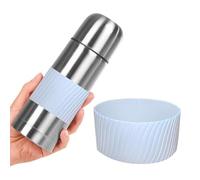 Housse de gobelet en silicone - Protection réutilisable pour boissons chaudes et froides, résistante à la chaleur, housse de bouteille en verre | Poignée anti-brûlure et antidérapante pour verres