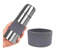 Housse de gobelet en silicone - Protection réutilisable pour boissons chaudes et froides, résistante à la chaleur, housse de bouteille en verre | Poignée anti-brûlure et antidérapante pour verres
