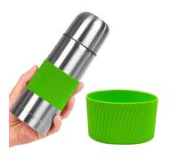 Housse de gobelet en silicone - Protection réutilisable pour boissons chaudes et froides, résistante à la chaleur, housse de bouteille en verre | Poignée anti-brûlure et antidérapante pour verres