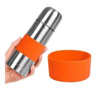 Housse de gobelet en silicone - Protection réutilisable pour boissons chaudes et froides, résistante à la chaleur, housse de bouteille en verre | Poignée anti-brûlure et antidérapante pour verres