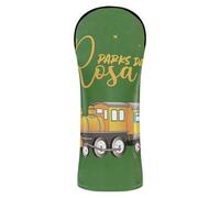 Housse de golf en cuir PU avec étiquette numérotée pour conducteur hybride et bois de parcours Parks Day Rosa Vintage TRAI