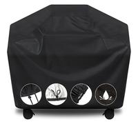 Housse De Gril En Tissu Oxford (145 X 61 X 117 Cm), Housse De Gril À Gaz, Bâche De Protection Durable Pour Gril Oxford, Protection Uv, Imperméable Et Résistante Aux Déchirures Gris