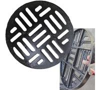 Housse de grille de vidange ronde en fonte de 40,6 cm pour canalisations d'égout de 30,5 cm, 50,8 cm, 61 cm (70 x 3 cm)