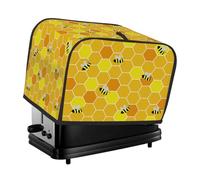 Housse de grille-pain 2 tranches Aniaml abeille nid d'abeille petit appareil grille-pain housse anti-poussière cadeaux de cuisine