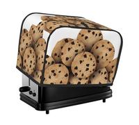 Housse de grille-pain à 2 tranches avec poches et poignée supérieure pour petite machine à pain, frites alimentaires, biscuits, petits appareils ménagers, housse lavable universelle pour four