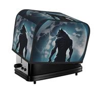 Housse de grille-pain à 2 tranches avec poches - Housse de grille-pain à 2 tranches - Anti-éclaboussures et empreintes digitales grillées pour cuisine, grille-pain à 2 tranches