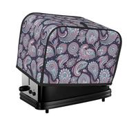 Housse de grille-pain à 2 tranches imperméable avec poches pour petits appareils de cuisine et protection contre les traces de doigts, lavable en machine