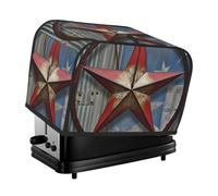 Housse de grille-pain American Wastern Texas Star pour machine à pain à 2 tranches - Housse matelassée anti-poussière - Housse lavable pour petit appareil de cuisine