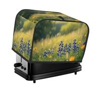 Housse de grille-pain bleue pour petites plantes, 2 tranches de cuisine avec poches, protection contre la poussière et les empreintes digitales