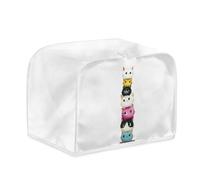 Housse de Grille-Pain Chat Rose Toile Polyester-facilement pliable pour rangement,Durable et lavable,Parfait pour grill-pains standards et extra-larges,garde Équipement Propre et intact