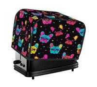 Housse de grille-pain colorée à 2 tranches - Bouledogue français - Petit appareil - Couverture anti-poussière - Cadeau de cuisine