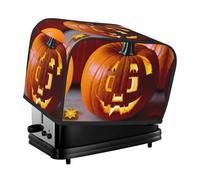 Housse de grille-pain en forme de citrouille d'automne lavable à 2 tranches avec poches, anti-poussière et lavable en machine