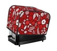 Housse de grille-pain en forme de cœur avec 2 tranches - Pour la Saint-Valentin - Confortable - Avec poche - Résistant aux taches et à la poussière - Protection pour petits appareils électroménagers