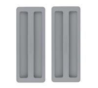 Housse de grille-pain en silicone pour machine à petit-déjeuner, idéale pour la cuisine et le rangement avec 2 pièces et 2 pièces en silicone de qualité alimentaire, ce grille-pain (gris)