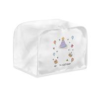 Housse de Grille-Pain Étoile Jaune Toile Polyester-Résistante aux déchirures,anti-poussière,lavable avec Convient aux grill-pains 2 et 4 tranches,Protège l'appareil contre les rayures