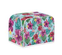 Housse de Grille-Pain Fleurs Violette Toile Polyester-facilement pliable pour rangement,Durable et lavable,Parfait pour grill-pains standards et extra-larges,garde Équipement Propre et intact