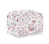Housse de Grille-Pain Fleurs Violette Toile Polyester-facilement pliable pour rangement,Durable et lavable,Parfait pour grill-pains standards et extra-larges,garde Équipement Propre et intact