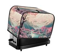 Housse de grille-pain Fuji en fleurs de cerisier 2 tranches, grille-pain Mount Fuji confortable avec poche résistante aux taches et à la poussière pour petits appareils de cuisine