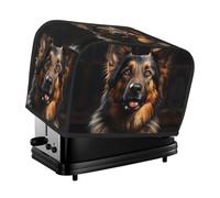 Housse de grille-pain imprimée berger allemand 2 tranches - Anti-poussière, résistant à l'huile, protège les petits appareils de cuisine