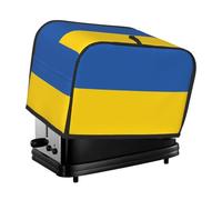 Housse de grille-pain imprimée drapeau de l'Ukraine à 2 tranches - Anti-poussière, résistante à l'huile, protège les petits appareils de cuisine