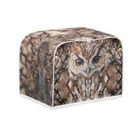 Housse de Grille-Pain La Chouette Grise Toile Polyester-facilement pliable pour rangement,Durable et lavable,pour grill-pains standards et extra-larges,garde Équipement Propre et intact