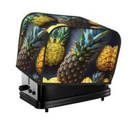 Housse de grille-pain lavable à 2 tranches avec poches, anti-poussière et lavable en machine