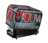 Housse de grille-pain lavable à 2 tranches avec poches, anti-poussière et lavable en machine