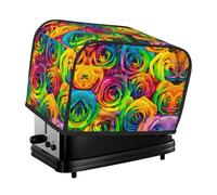 Housse de grille-pain lavable à 2 tranches avec poches, résistante à la poussière et lavable en machine