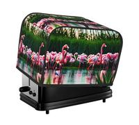 Housse de grille-pain lavable en 2 tranches colorées et fabuleuses avec poches, résistante à la poussière et lavable en machine