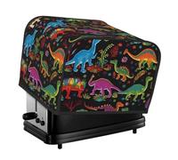 Housse de grille-pain matelassée à 4 tranches pour machine à pain avec poignée - Motif dinosaure de dessin animé - Pour décoration de table et de cuisine